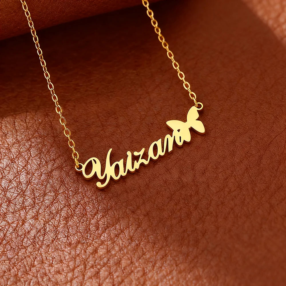 Custom Name Necklace for Women — Personalised Stainless Steel Pendant Style 16 | Afrocentric