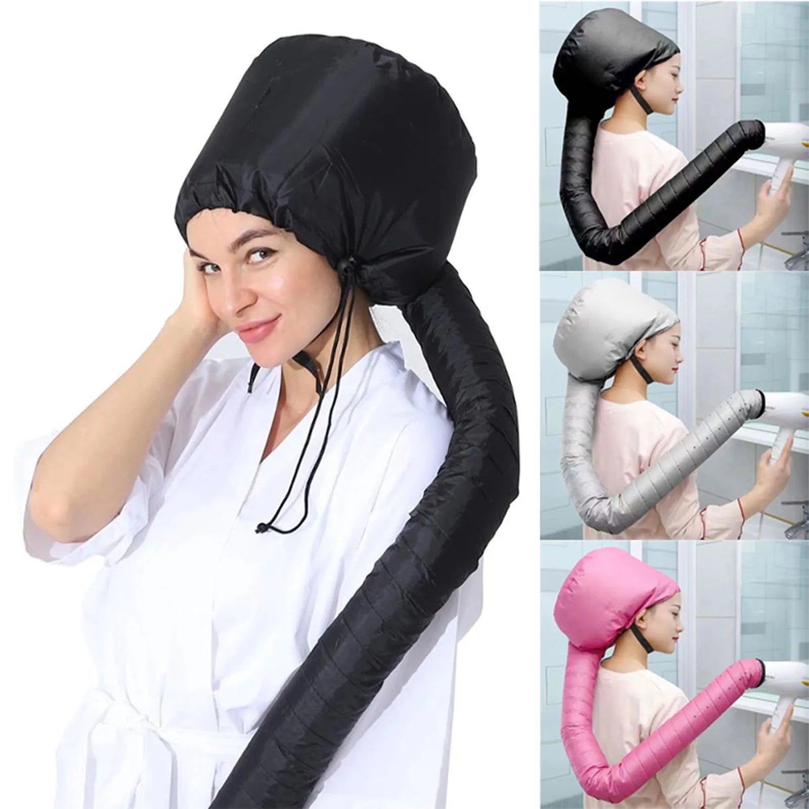 Hair Dryer Steamer Cap | Reusable Deep Conditioning Heat Cap | Afrocentric