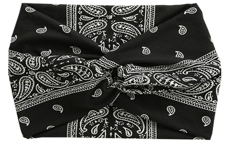 Wide Sports Headband | Elastic Yoga & Workout Hair Band for Women 14 | Afrocentric