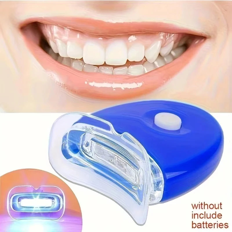 LED Teeth Whitening Device | Blue Light UV Whitening Mouthpiece for Brighter Teeth | Afrocentric