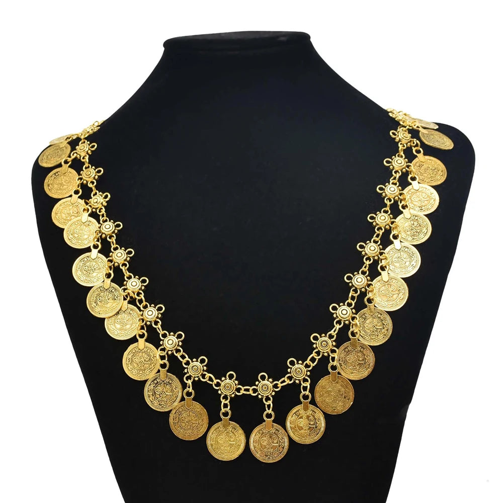 Boho Coin Tassel Choker | Afrocentric
