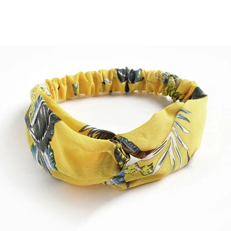 Boho Knot Elastic Headband | Cross Turban Hair Band for Women 269 | Afrocentric