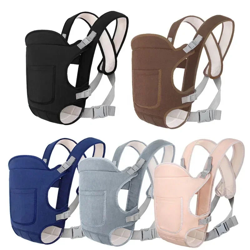 4-in-1 Ergonomic Baby Carrier Backpack - Breathable Infant Sling with Hipseat & Waist Belt | Afrocentric