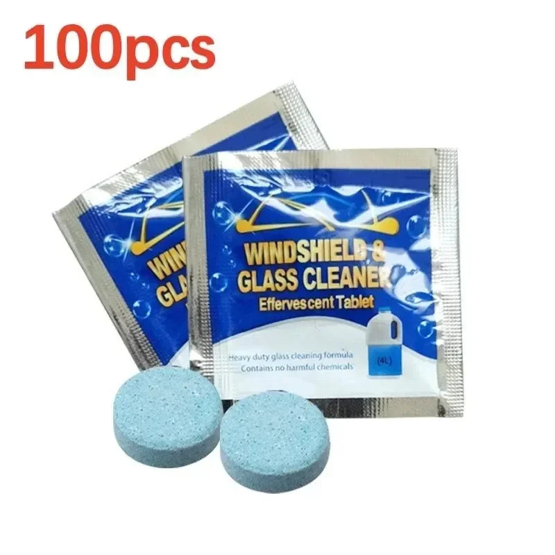 Car Windscreen Cleaner Effervescent Tablets | Concentrated | 10–300 pcs 100pcs | Afrocentric