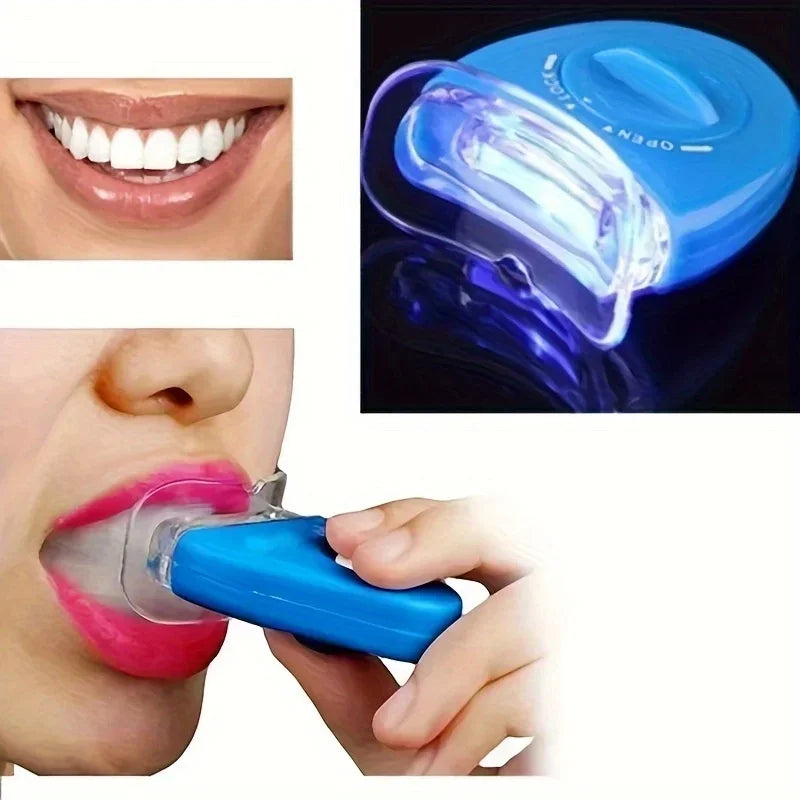 LED Teeth Whitening Device | Blue Light UV Whitening Mouthpiece for Brighter Teeth | Afrocentric